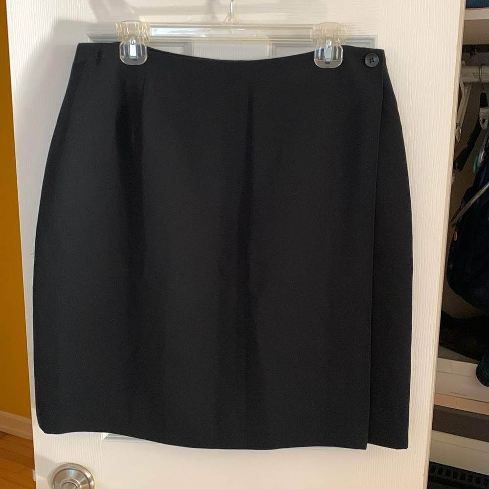 Women’s Style & Co  black wrap shirt sz 16